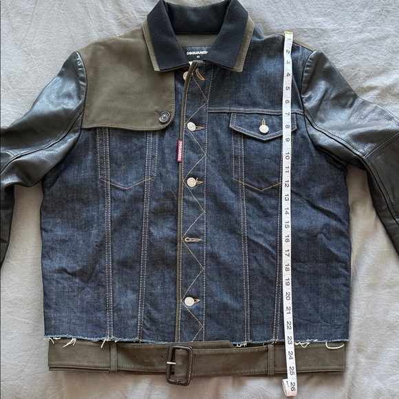 DSQUARED2 Blue and Brown Denim Jacket | size 52 EU - Picture 10 of 16